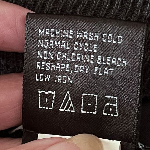 Midi Sweater Dress SZ Med Academia School Girl Retro Pleats Grey College Chic - Picture 10 of 10